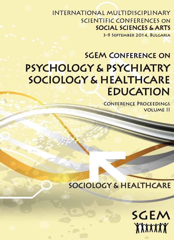 Proceedings of 1st International Multidisciplinary Scientific Conference on Social Sciences and Arts SGEM2014