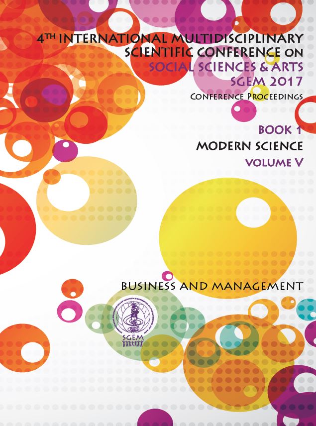 4th International Multidisciplinary Scientific Conference on Social Sciences and Arts SGEM 2017