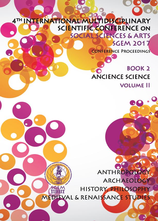 4th International Multidisciplinary Scientific Conference on Social Sciences and Arts SGEM 2017