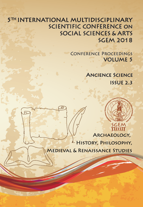 5th International Multidisciplinary Scientific Conference on Social Sciences and Arts SGEM 2018