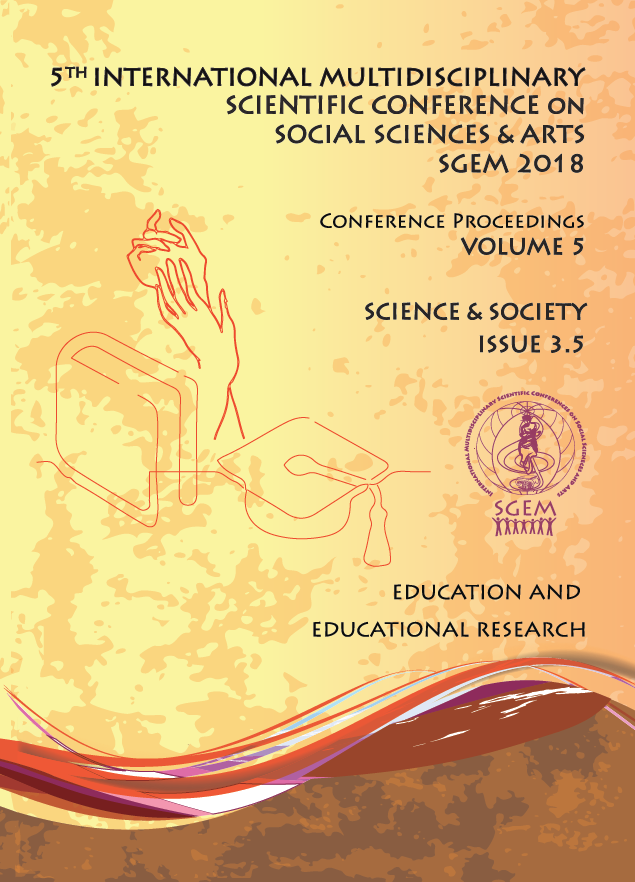 5th International Multidisciplinary Scientific Conference on Social Sciences and Arts SGEM 2018