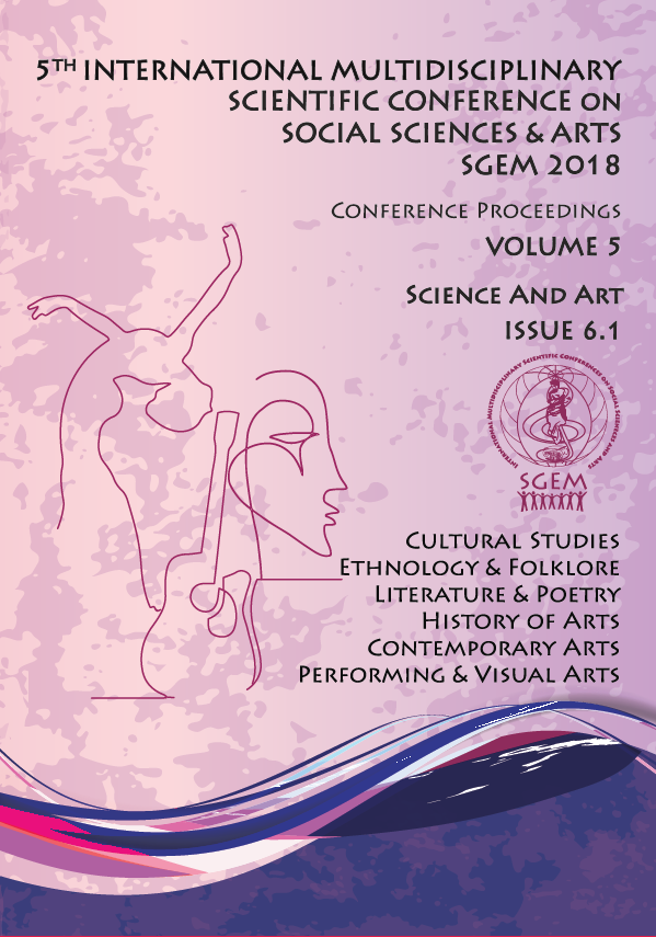 5th International Multidisciplinary Scientific Conference on Social Sciences and Arts SGEM 2018