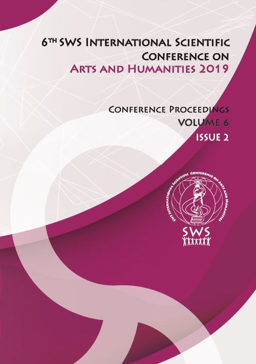 6th SWS International Scientific Conference on Arts and Humanities ISCAH 2019