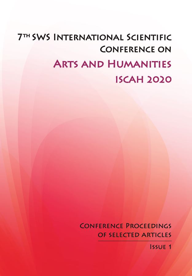 7th SWS International Scientific Conference on Arts And Humanities - ISCAH 2020